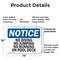 Signmission No Diving No Jumping No Running On Pool Deck, 14 in W x Rectangle, Plastic OS-2PACK-NS-P-1014-L-14482 - alternate 5